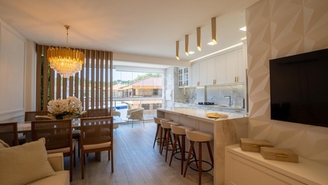 Condomínio frente mar, apartamento lateral com vista mar (AL30)