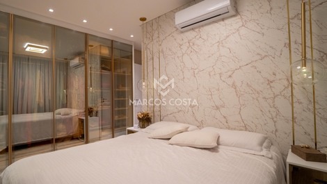 Condomínio frente mar, apartamento lateral com vista mar (AL30)