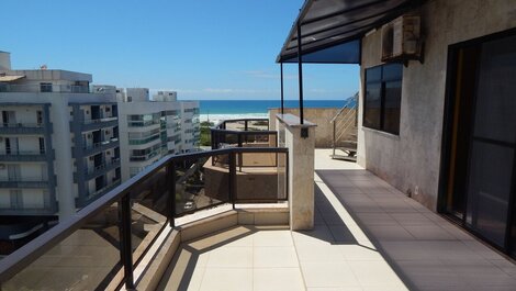 Triplex penthouse with ocean view.