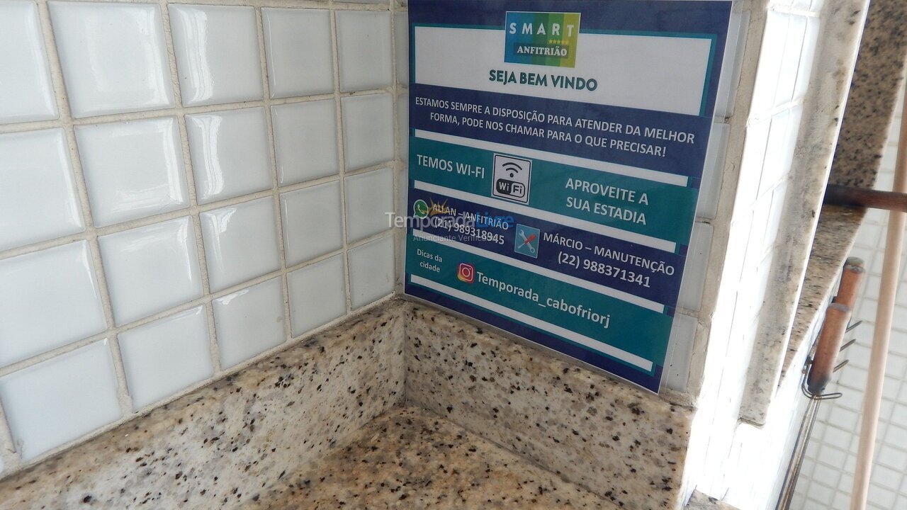 Apartamento para alquiler de vacaciones em Cabo Frio (Praia do Forte)