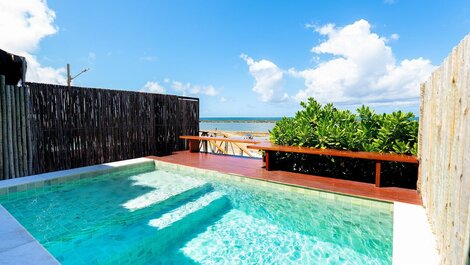 Villa Guadalupe, Beachfront in Barra de São Miguel