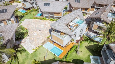 Villa Sunrise frente a la playa en Milagres