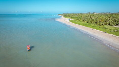 Villa Sunrise frente a la playa en Milagres