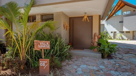 Villa Sunrise frente a la playa en Milagres