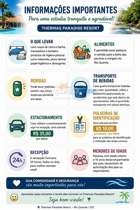Apartamento para alquiler de vacaciones em Rio Quente (Esplanada)