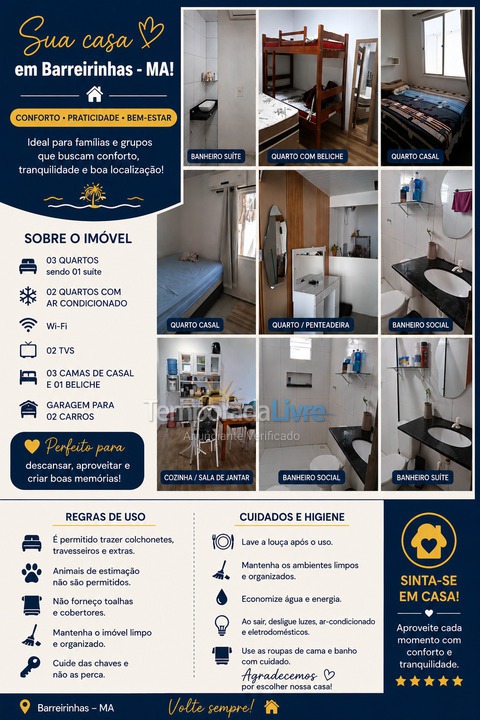 Casa para aluguel de temporada em Barreirinhas (Vila Esperança)
